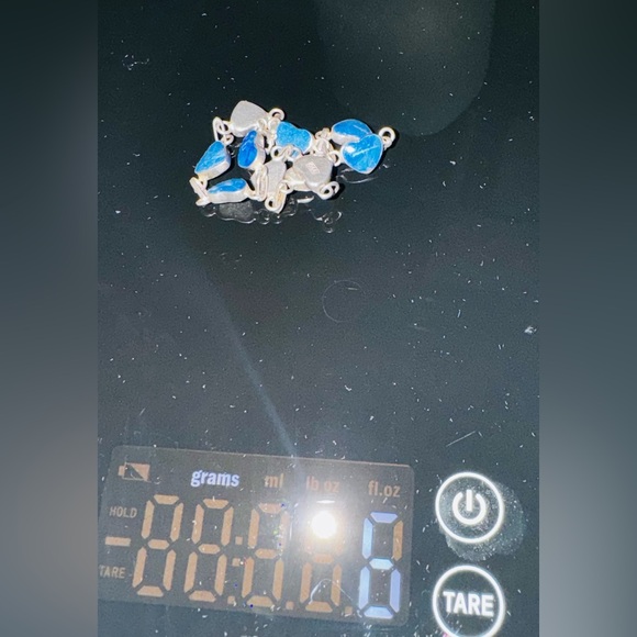 Vintage Lapis Lazuli .950 sterling silver bracelet with .925 clasp 6grams - Picture 10 of 11